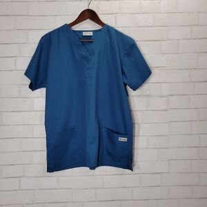 UA Scrubs blue scrub top